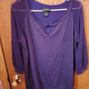 Lane Bryant metallic thread sweater